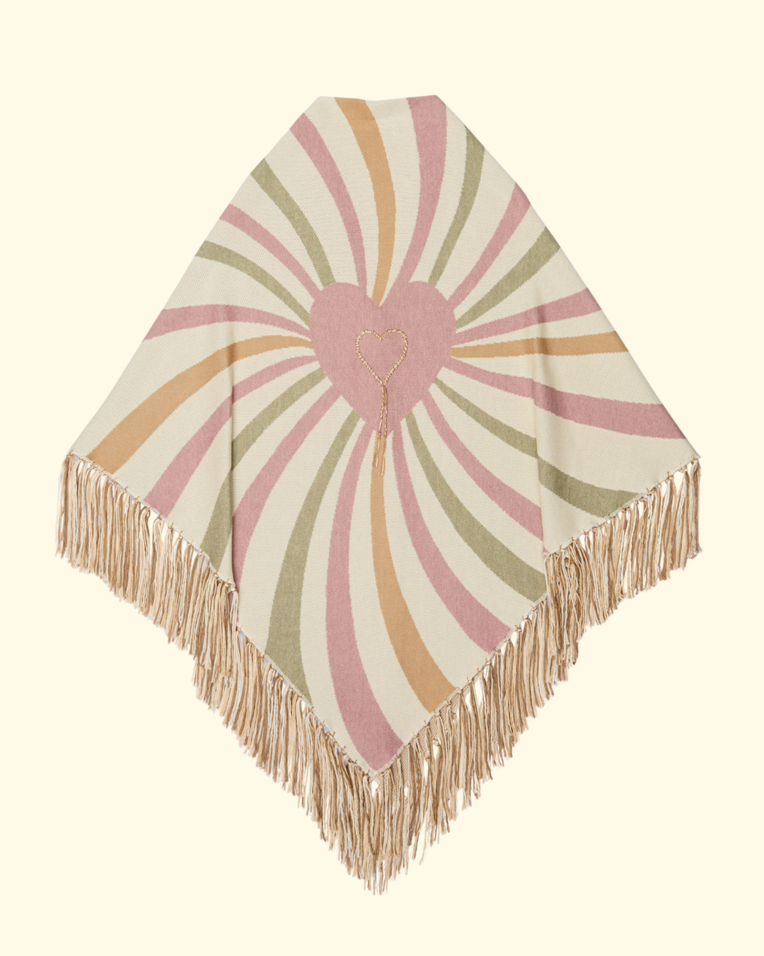 Multi Spiral Shawl | Pink Heart
