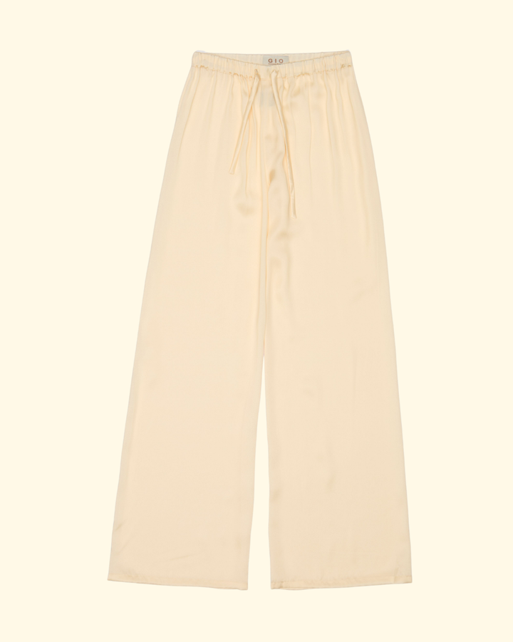 Silk Trousers | Cream