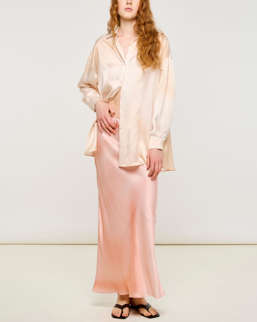 Silk Skirt | Pink Sand