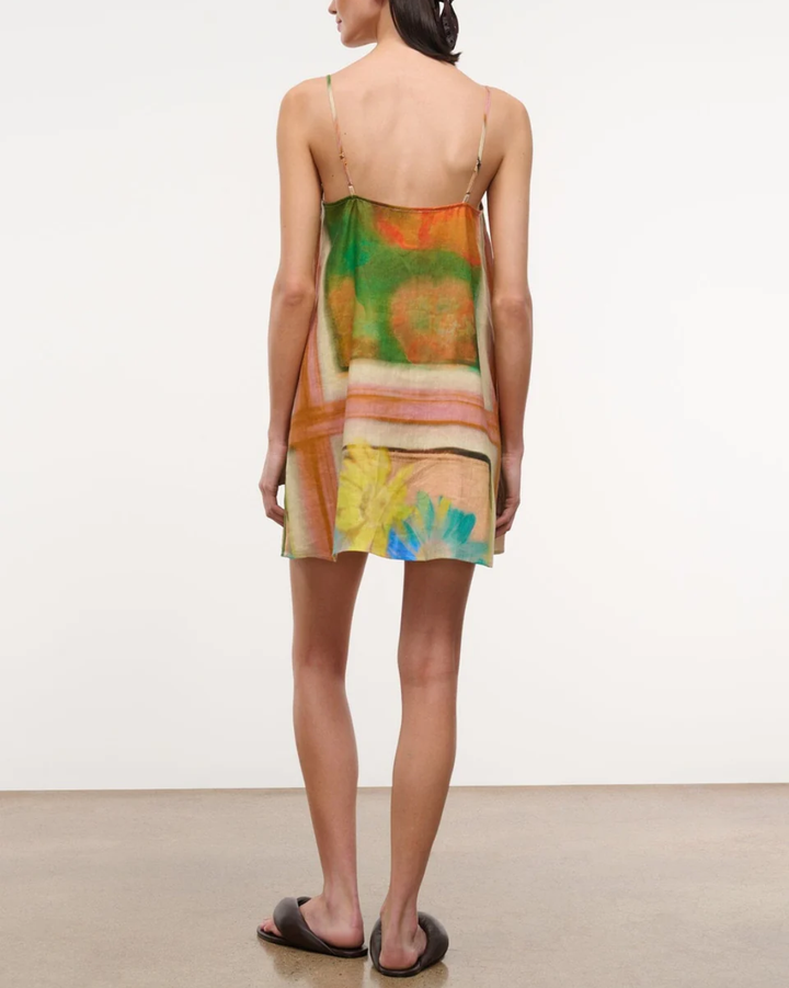 Laura Linen Mini Dress | Superbloom Scarf