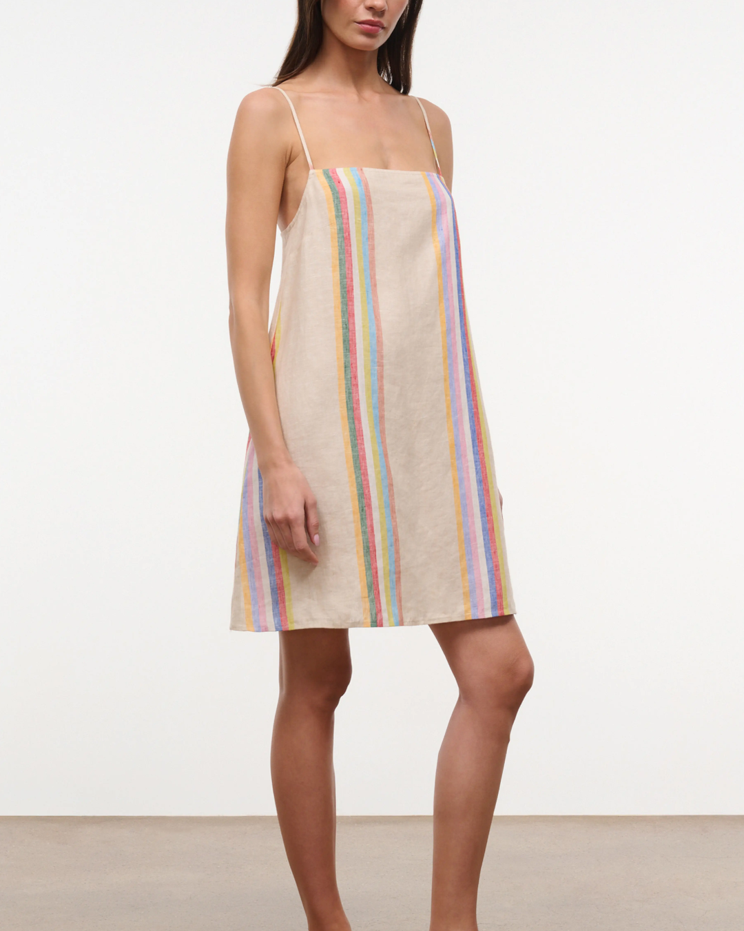 Laura Linen Mini Dress | Day Trip Stripe