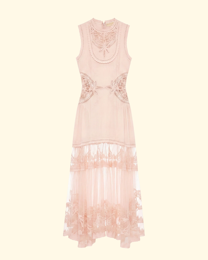 Florence SL Silk Dress | Blush