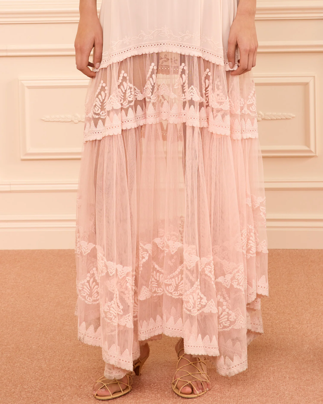 Florence SL Silk Dress | Blush
