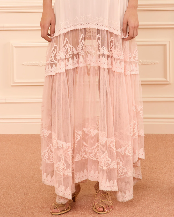 Florence SL Silk Dress | Blush