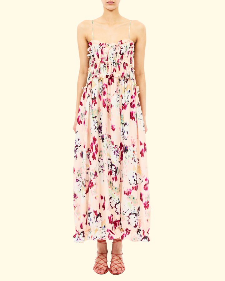 Clove Cami Silk Dress | Summer Garden