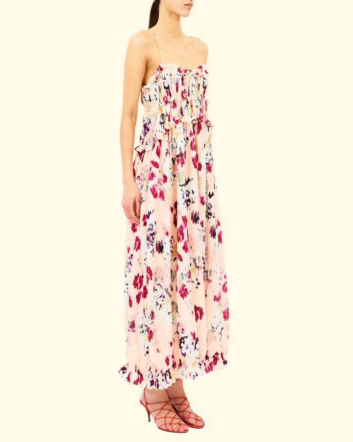 Clove Cami Silk Dress | Summer Garden