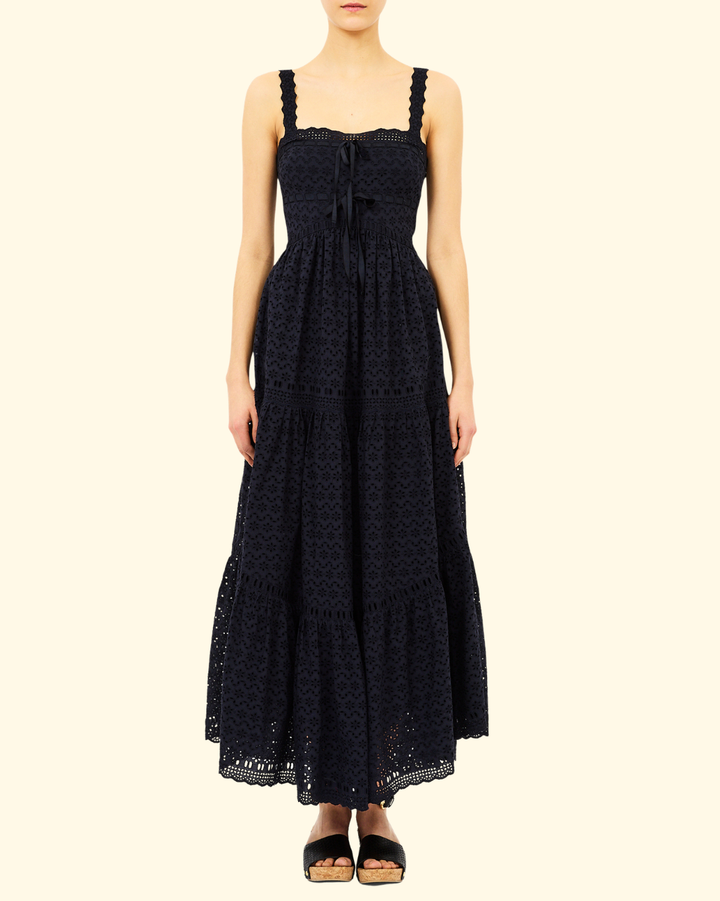 Constance Cami Cotton Dress | Midnight