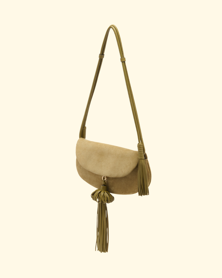 Paloma Flap Tassel Bag | Olive