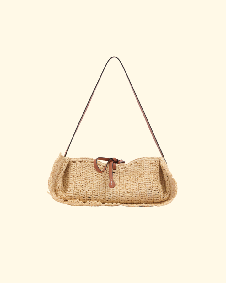 Marina Raffia Scallop Couchette | Natural