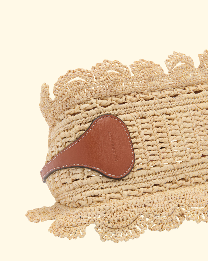 Marina Raffia Scallop Couchette | Natural