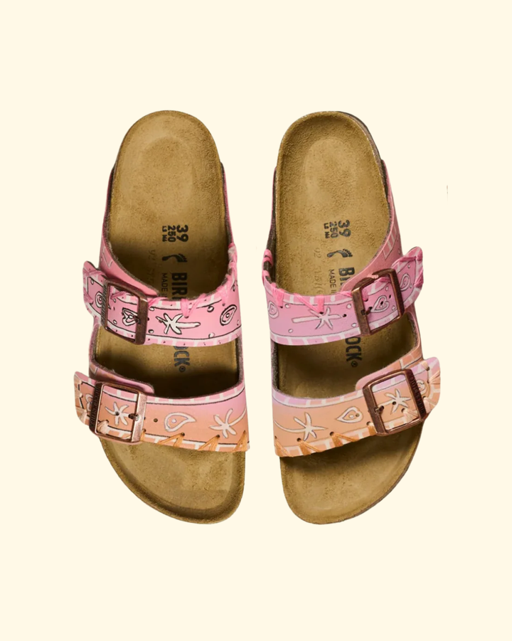 Gio Sandal | Pink Bandana