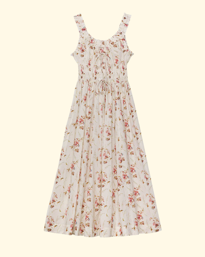 Emmaretta Dress | Blanc Prairie Rose