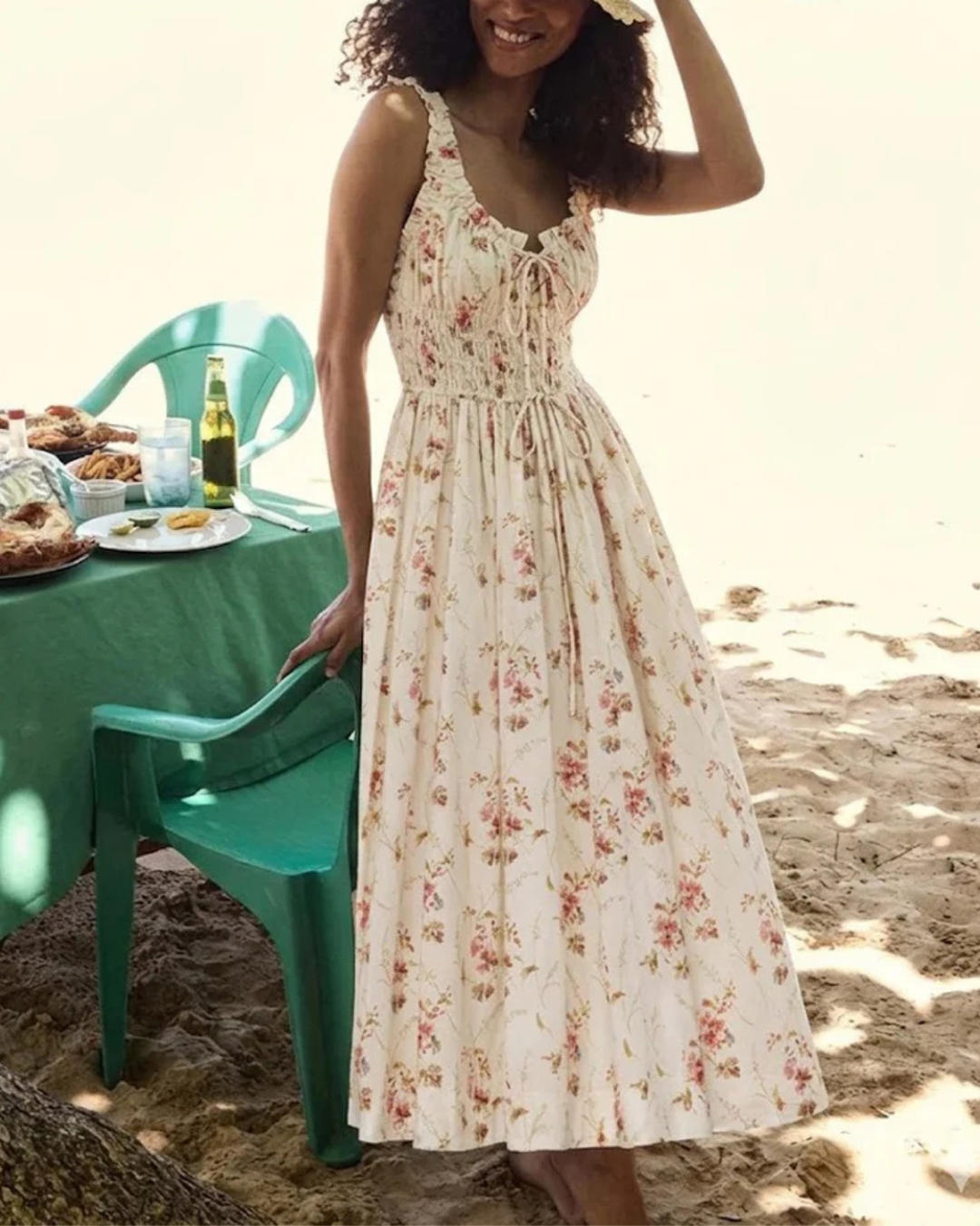 Emmaretta Dress | Blanc Prairie Rose