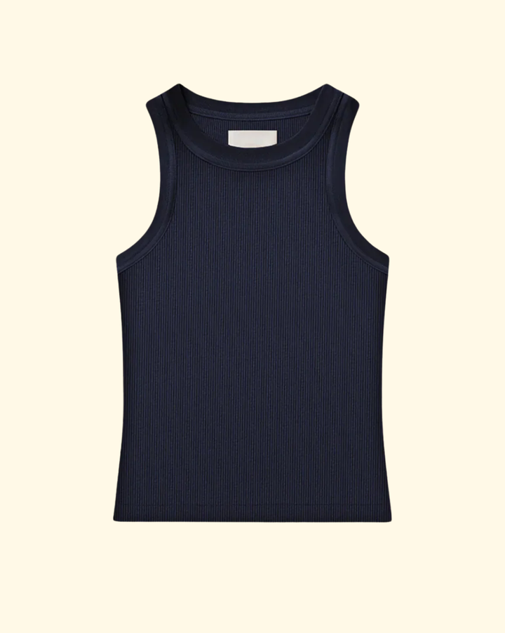 Isabel Rib Tank | Navy