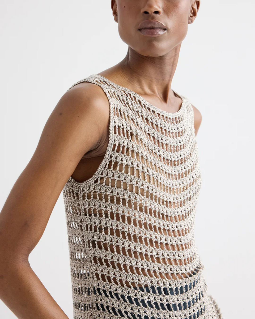 Cleo Sleeveless Tank | Sandshell