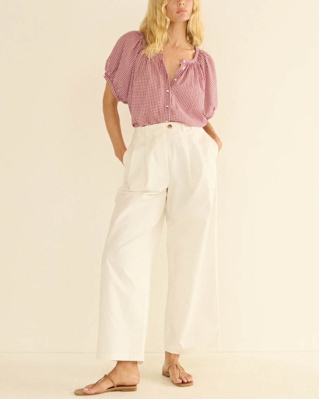 June Top | Mulberry La Maddalena Gingham