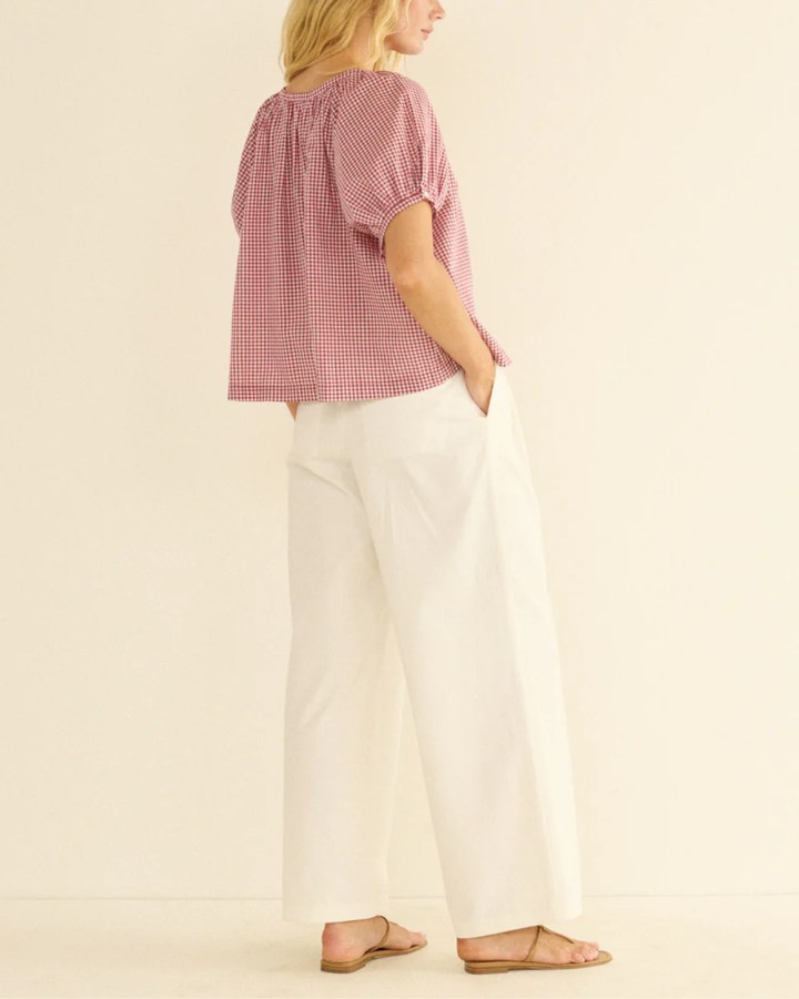 June Top | Mulberry La Maddalena Gingham