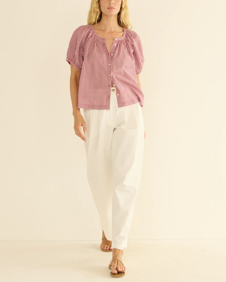 June Top | Mulberry La Maddalena Gingham