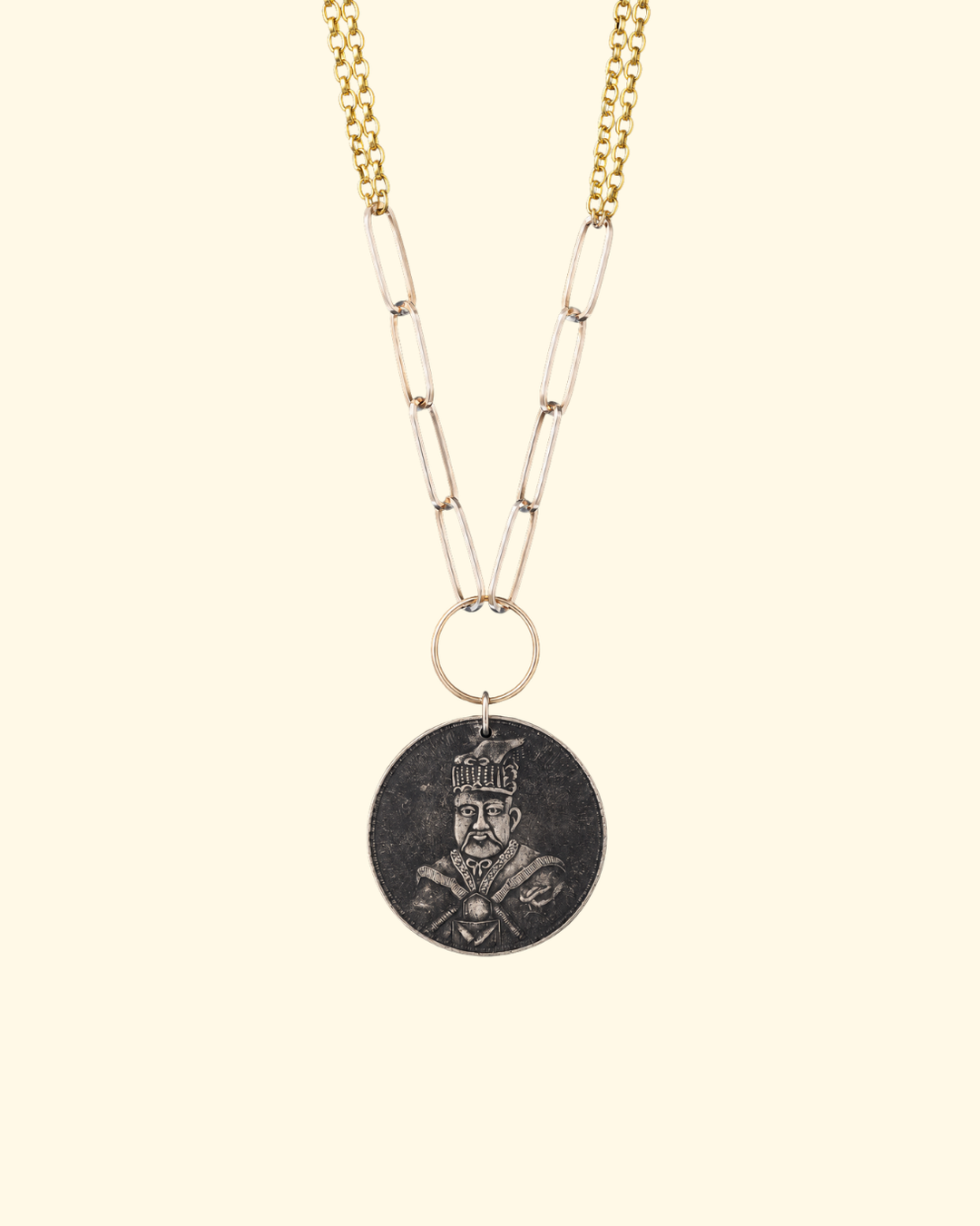 Chinese Emperor Medallion | 22" Gold Filled