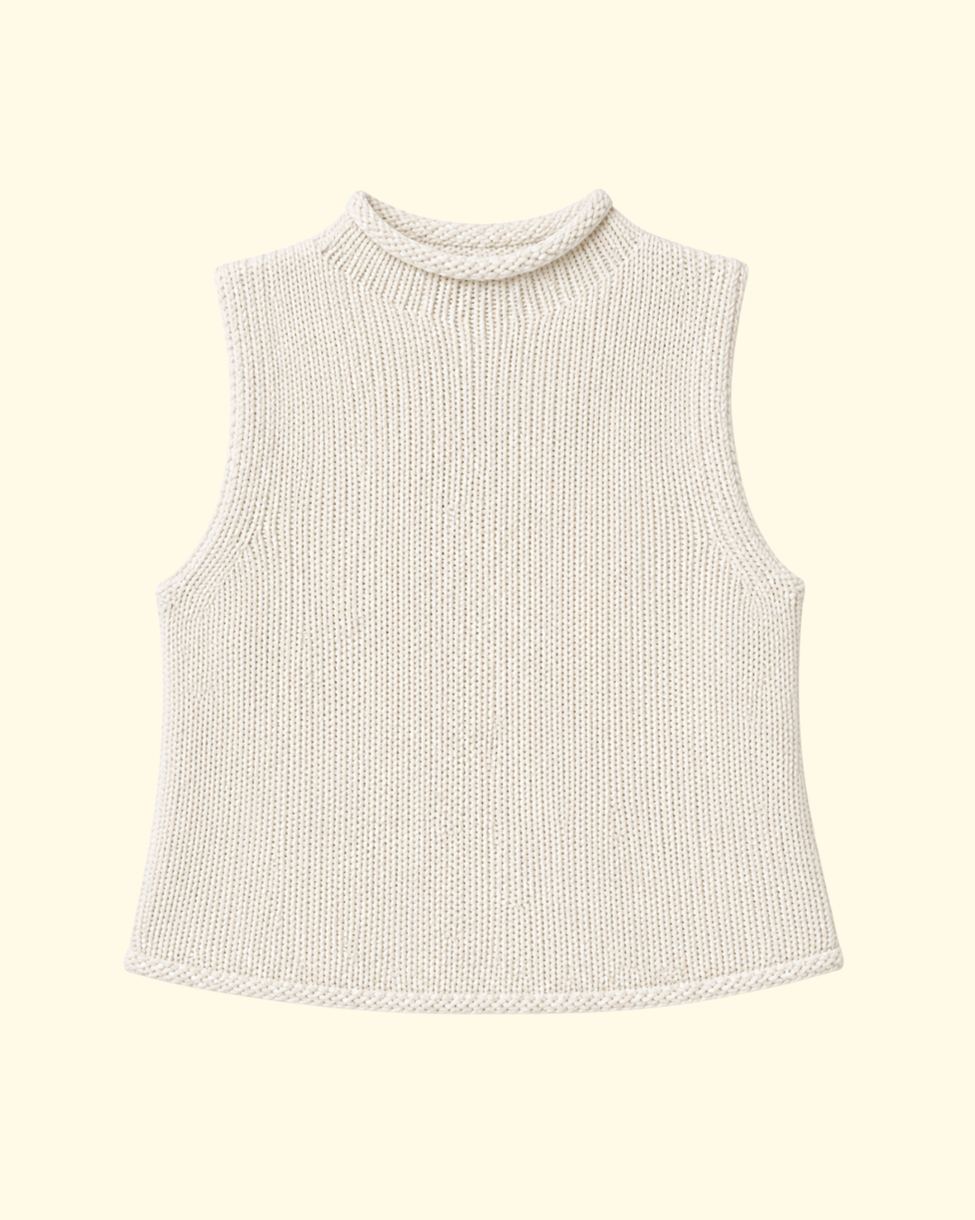 Giada Roll Neck Tank | Gardenia