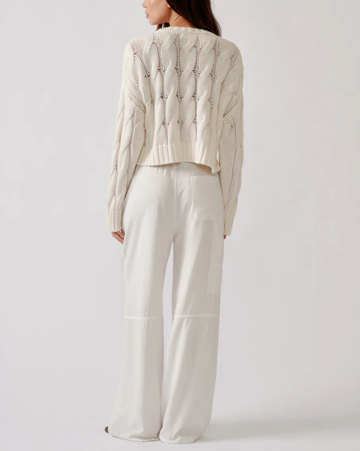 Tristan D Crewneck Pullover | Gardenia