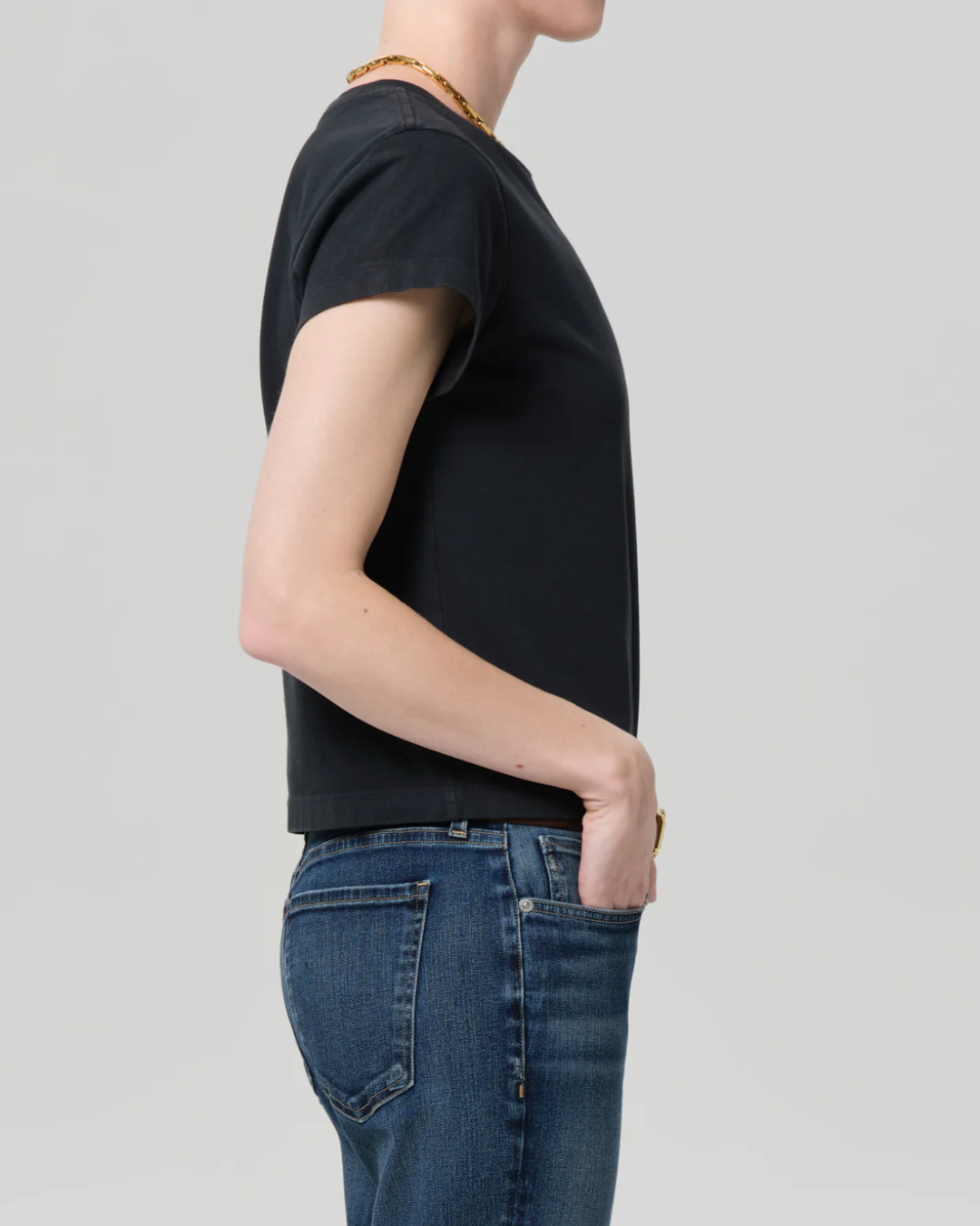 Kai Baby Tee | Washed Black
