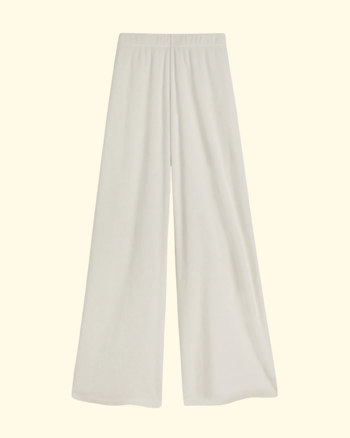 Lito Low-Rise Flare Pants | Ivory Terry
