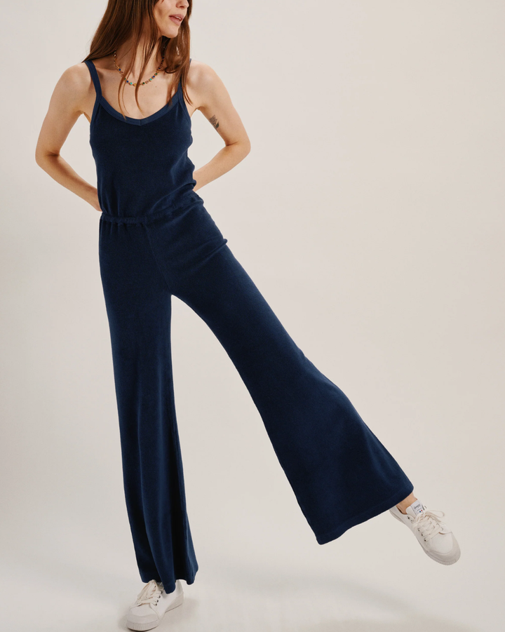 Elma Jumpsuit | Navy Terry