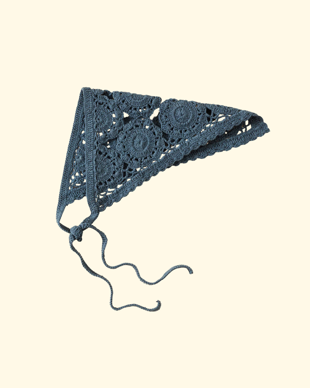 Bowie Harbor Crochet Bandana | Medium Blue