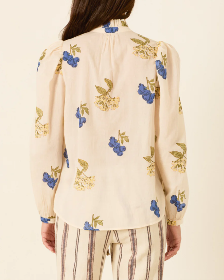 Annabel Blueberry Flora Shirt | Off White