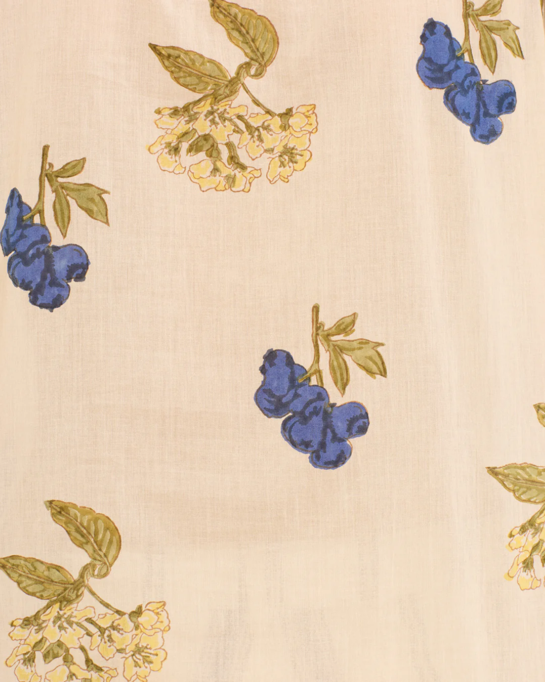 Annabel Blueberry Flora Shirt | Off White