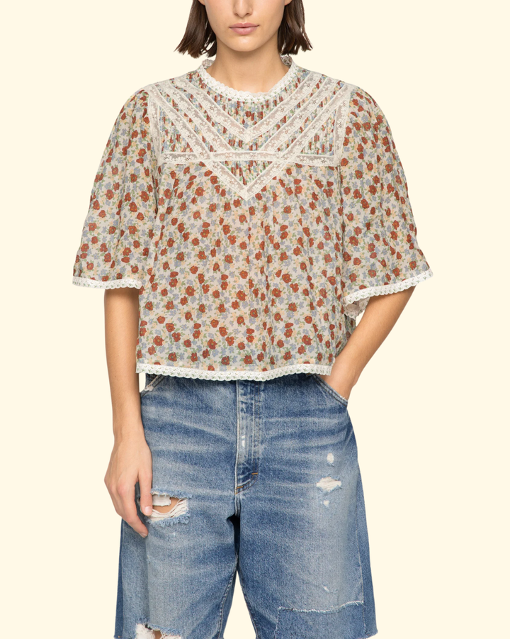 Viera Print S/Slv Blouse | Multi