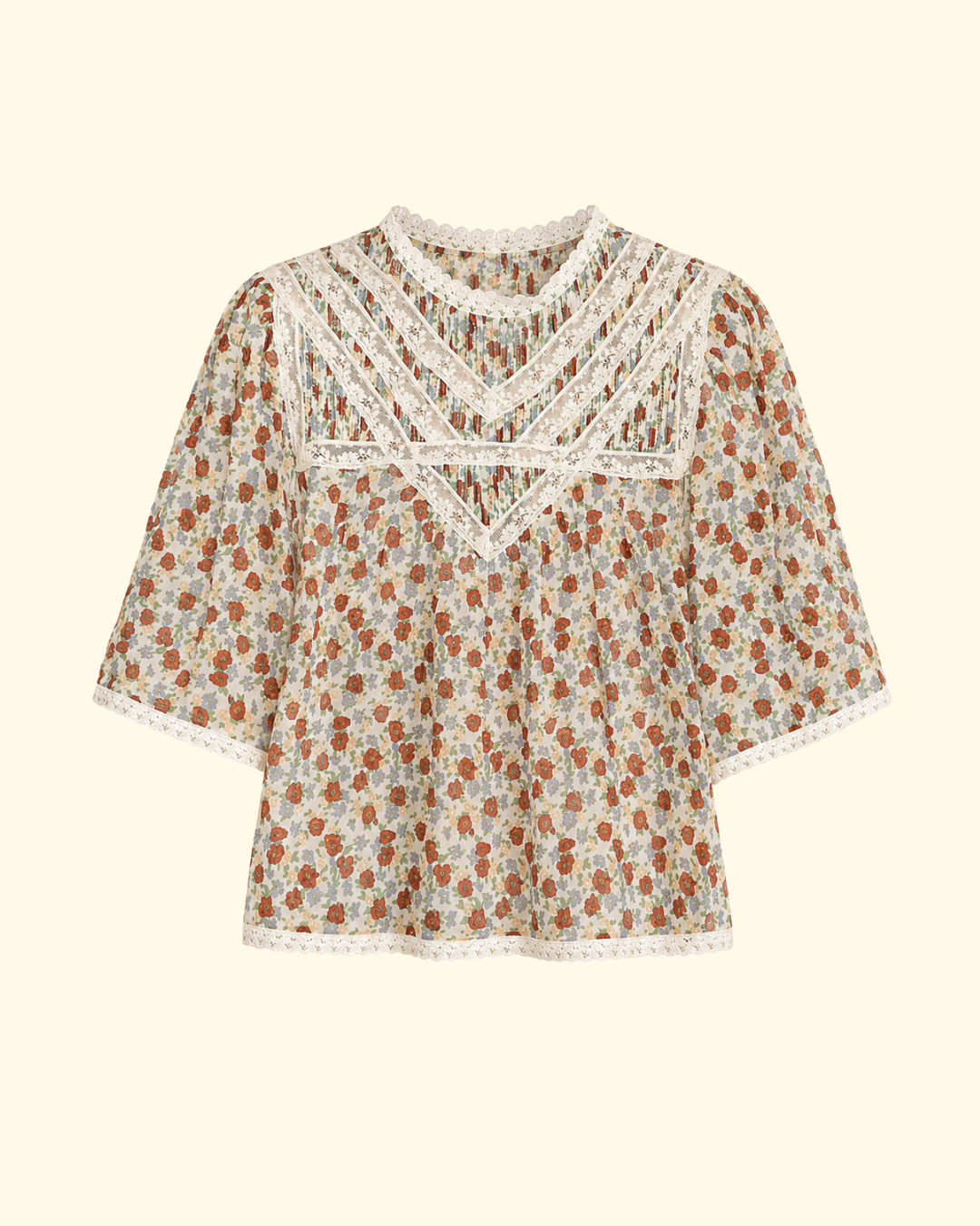 Viera Print S/Slv Blouse | Multi