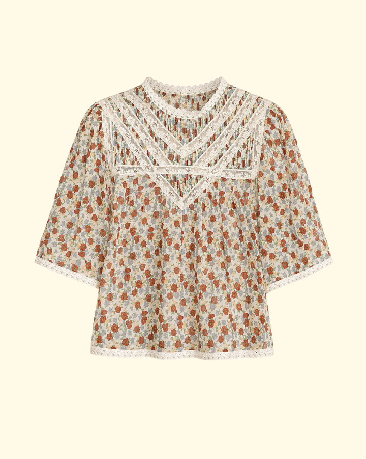 Viera Print S/Slv Blouse | Multi