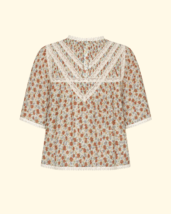 Viera Print S/Slv Blouse | Multi