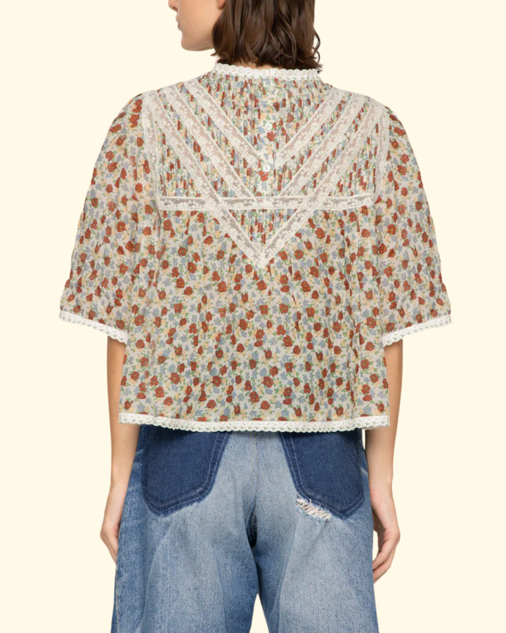 Viera Print S/Slv Blouse | Multi