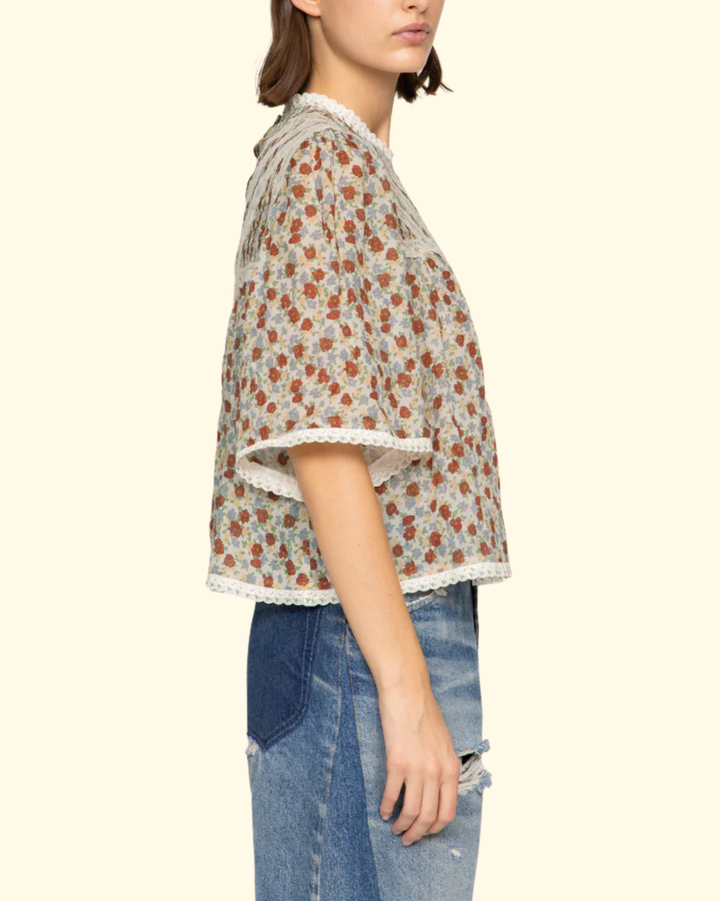 Viera Print S/Slv Blouse | Multi