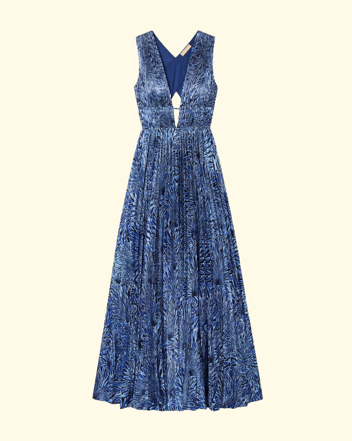 Lena SL Satin Gown | Lapis