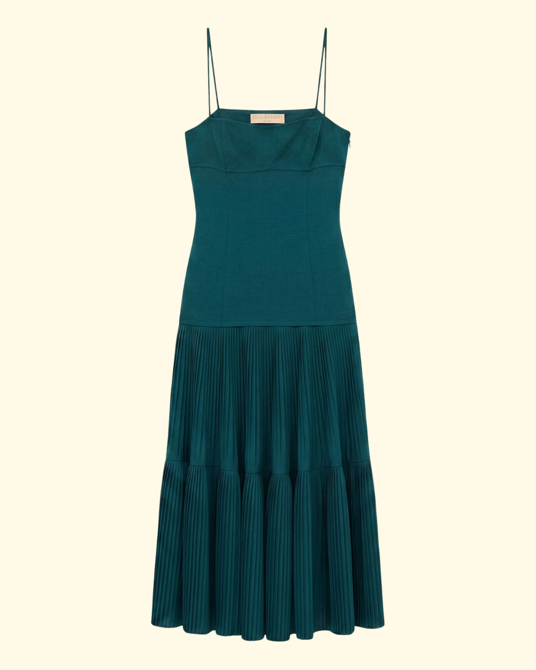 Matilda Pleated Wool Cami Dress | Verdite