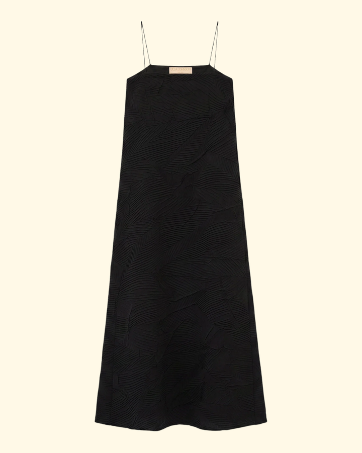 Landscape Satin SL Dress | Noir