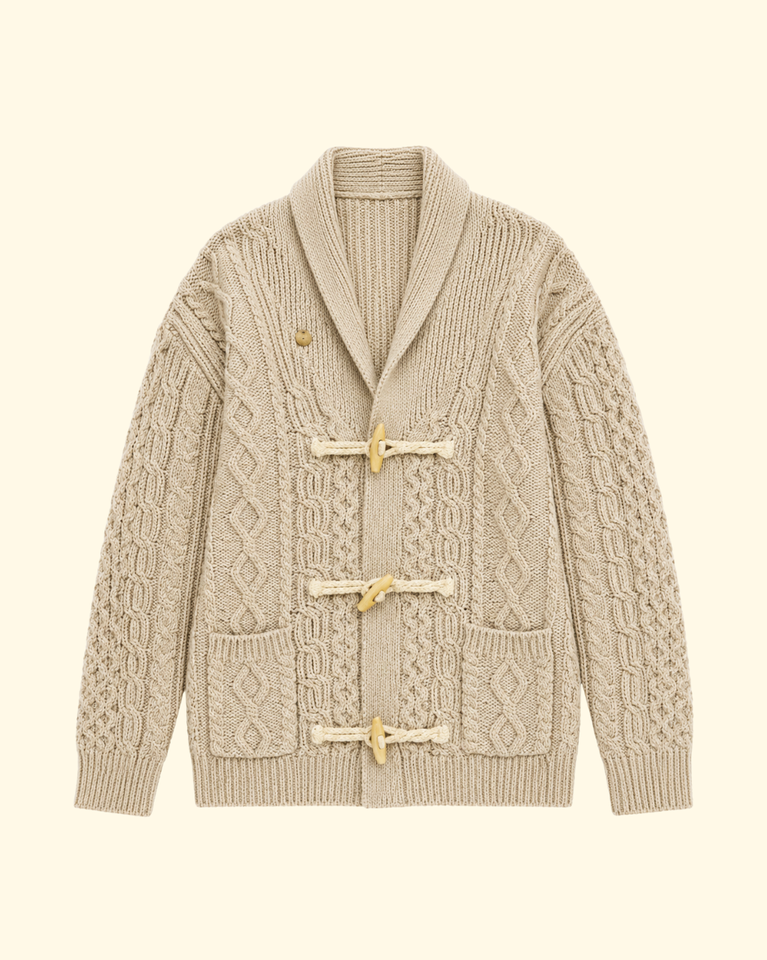 Taryn Toggle Sweater | Heather Khaki
