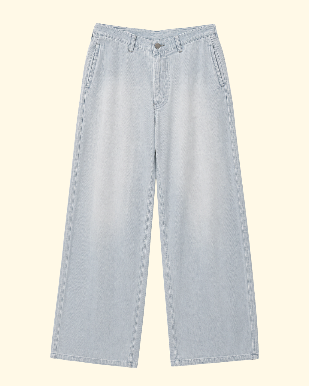 Teri Wide Leg Chino | Double Cloth Indigo
