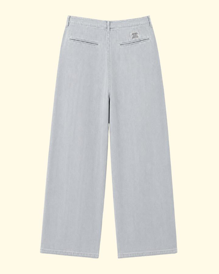 Teri Wide Leg Chino | Double Cloth Indigo