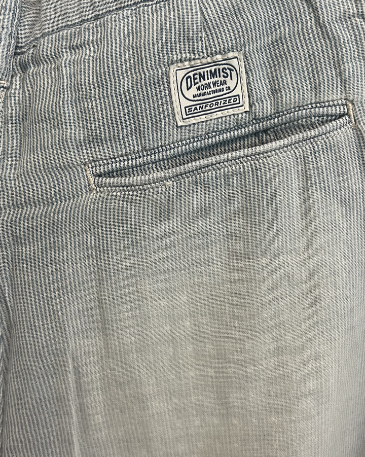 Teri Wide Leg Chino | Double Cloth Indigo