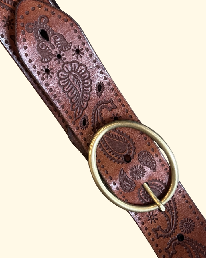 Cintura H5 Cashmere Belt | Cognac
