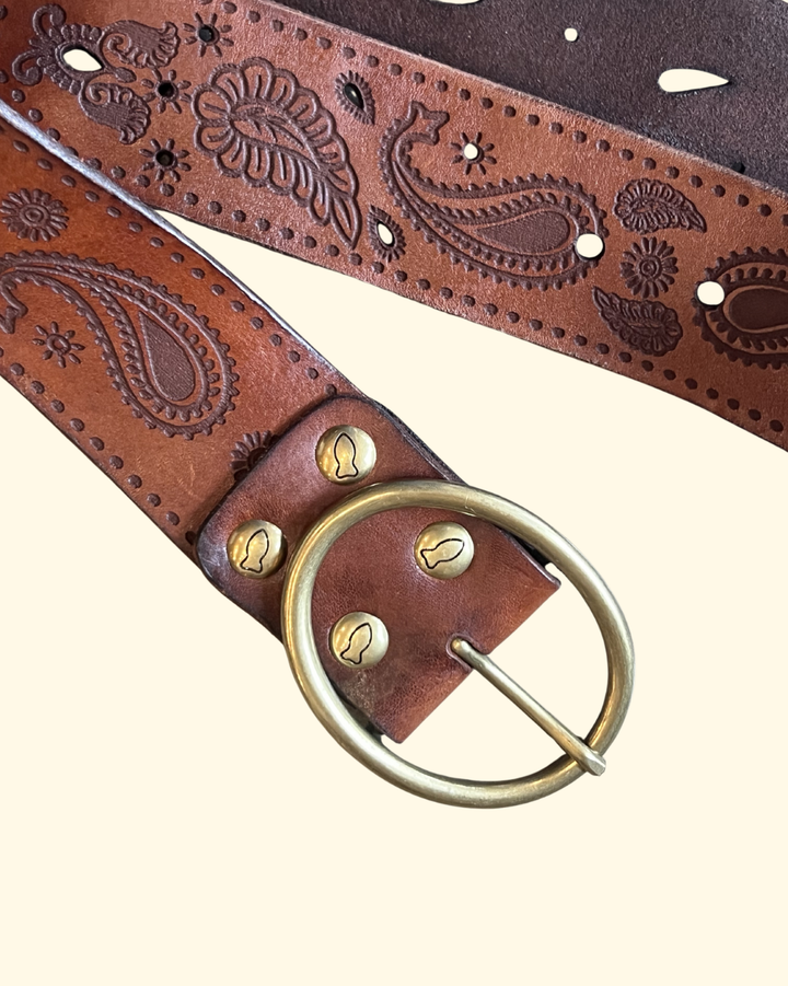 Cintura H5 Cashmere Belt | Cognac