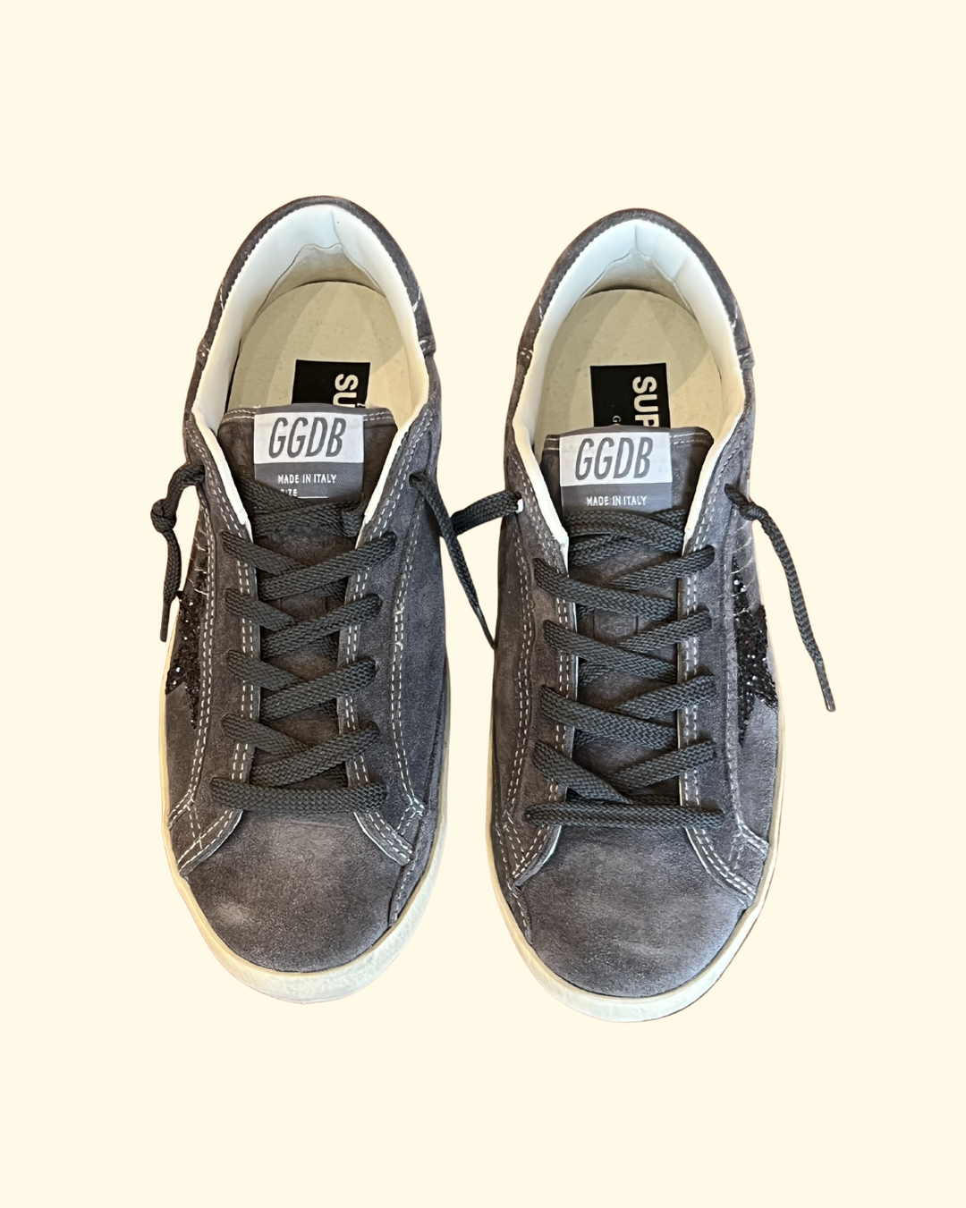 Super Star Glitter Heel | Grey/Anthracite