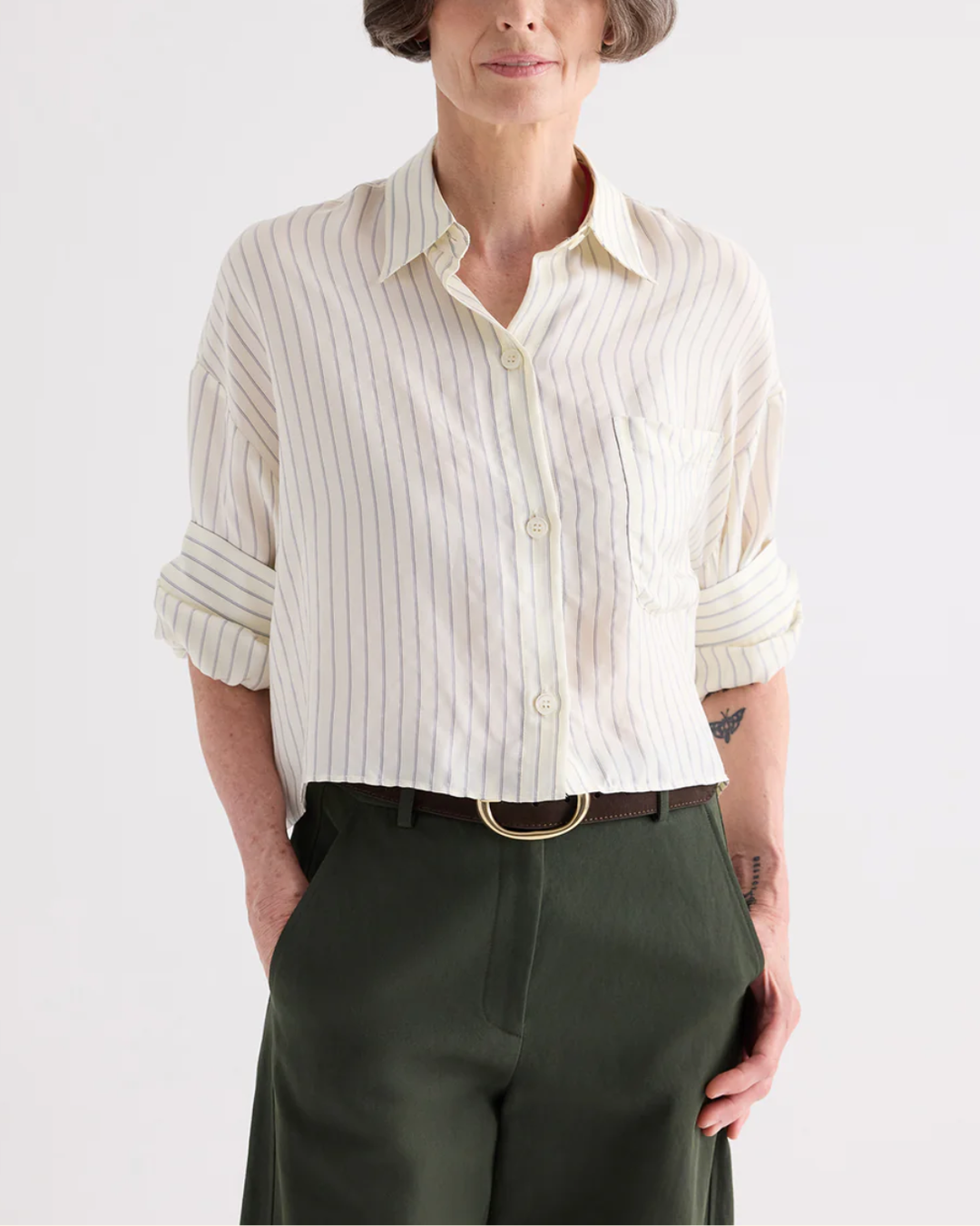 Next Ex | Ivory/Blue Stripe