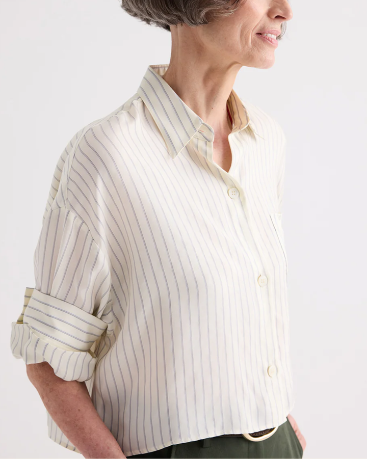 Next Ex | Ivory/Blue Stripe