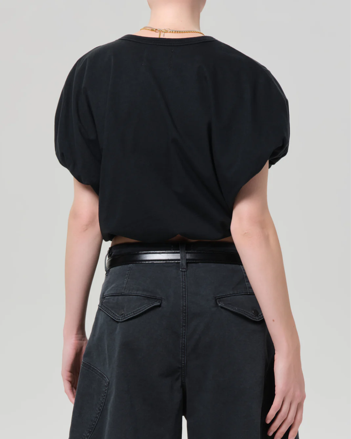 Gia Bubble Tee | Washed Black